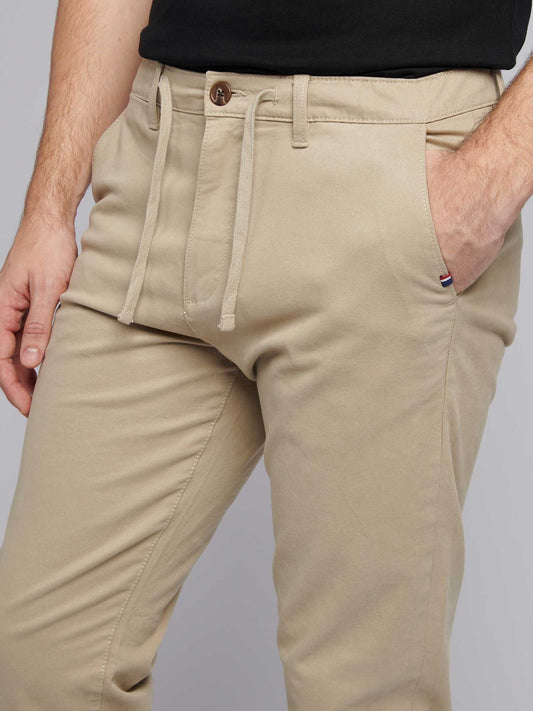 Męski komfort talia klasyczny chino w stroiku
