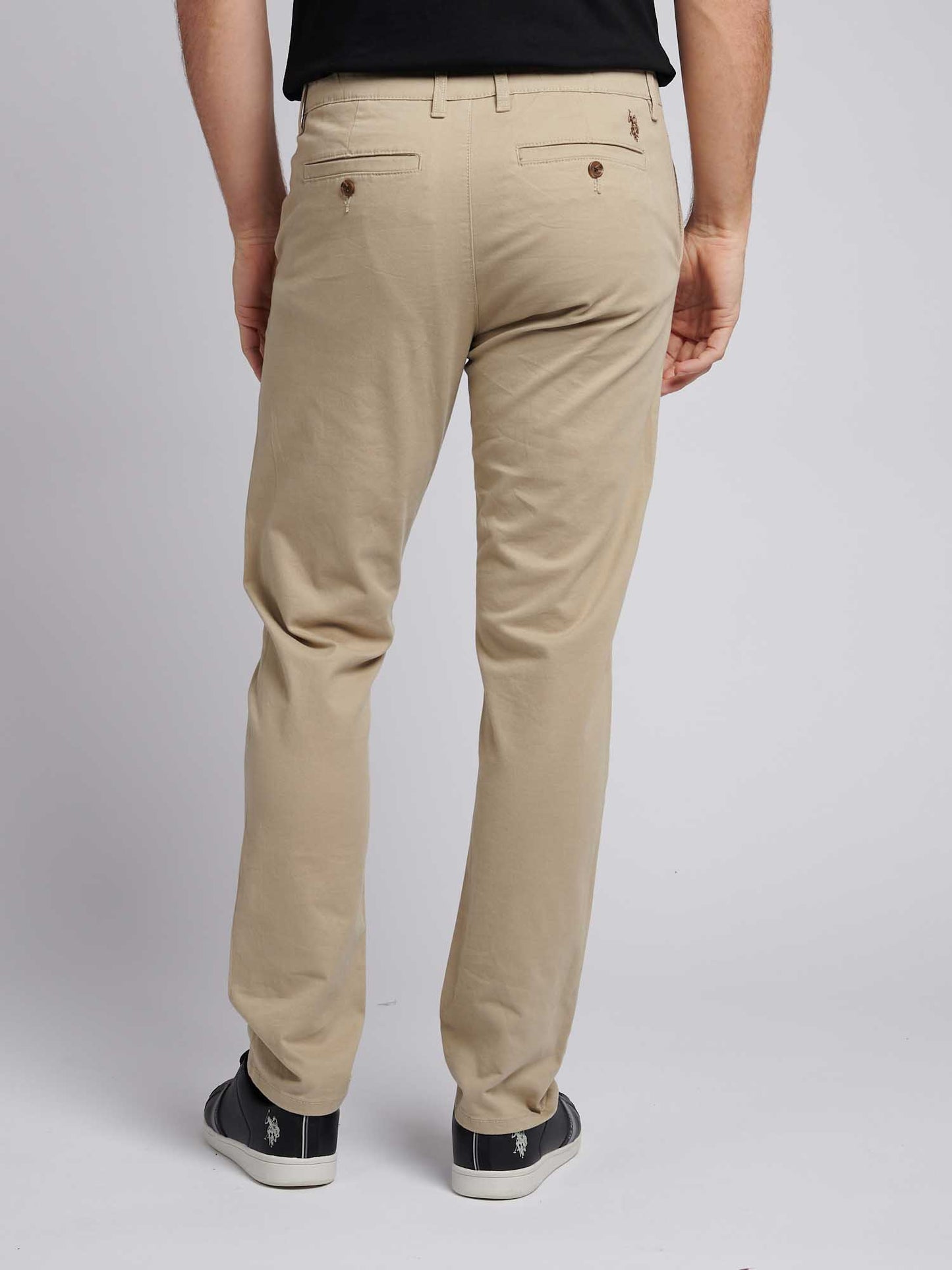 Męski komfort talia klasyczny chino w stroiku