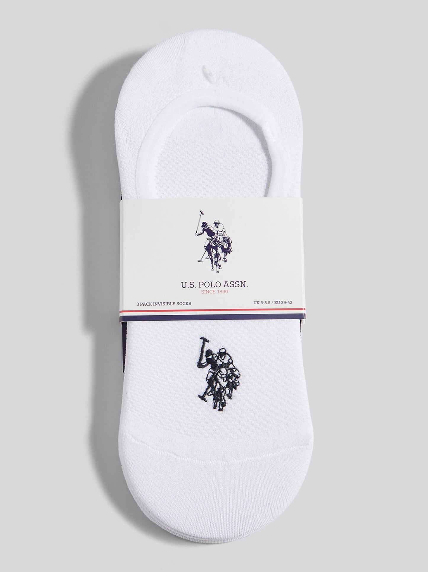 3 pakiet Invisible Trainer Sock Bright White