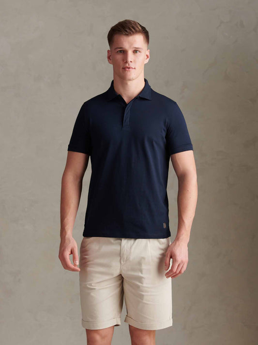 Premium Supima Cotton Polo Dark Sapphire Navy