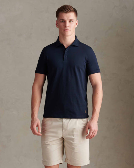 Premium Supima Cotton Polo Dark Sapphire Navy