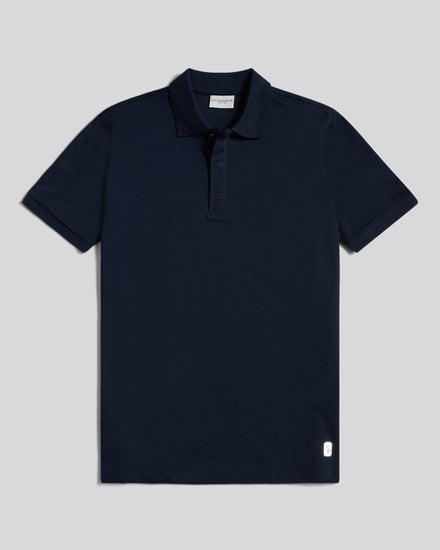 Mens Premium Supima Cotton Polo Shirt Dark Sapphire Navy
