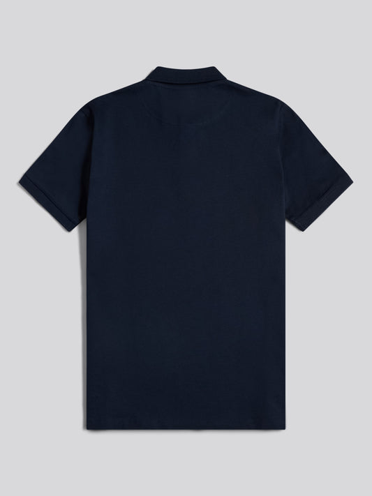 Mens Premium Supima Cotton Polo Shirt Dark Sapphire Navy