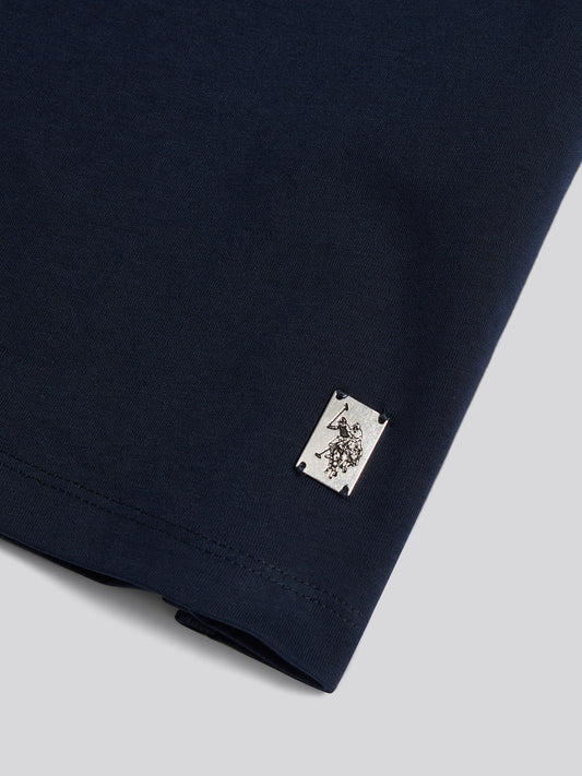 Mens Premium Supima Cotton Polo Shirt Dark Sapphire Navy