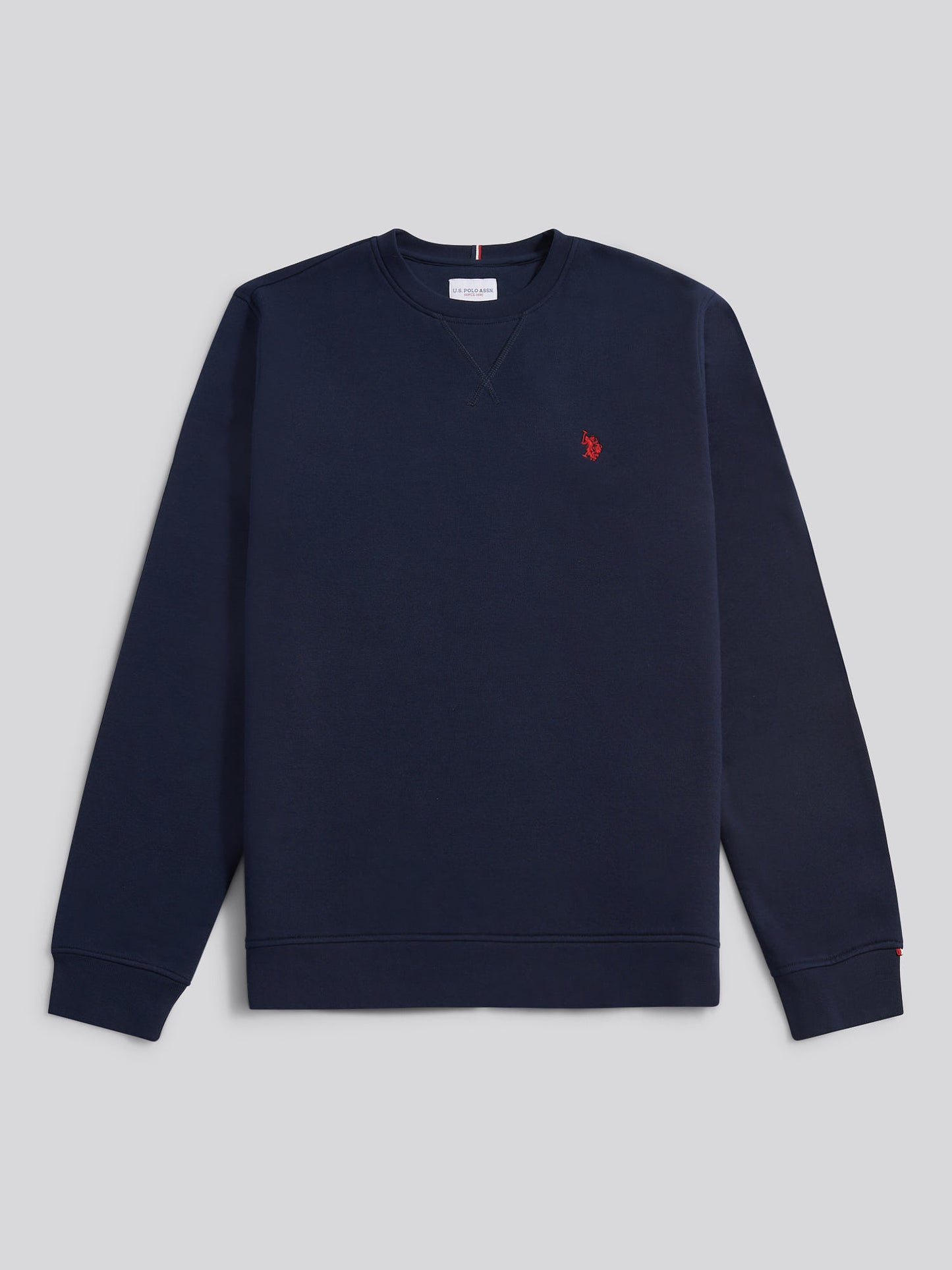 Mens Double Horsemen Crew in Dark Sapphire Navy / Haute Red DHM
