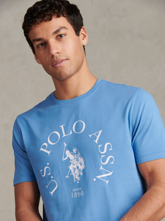 Minimal Circle Print Tshirt Riviera