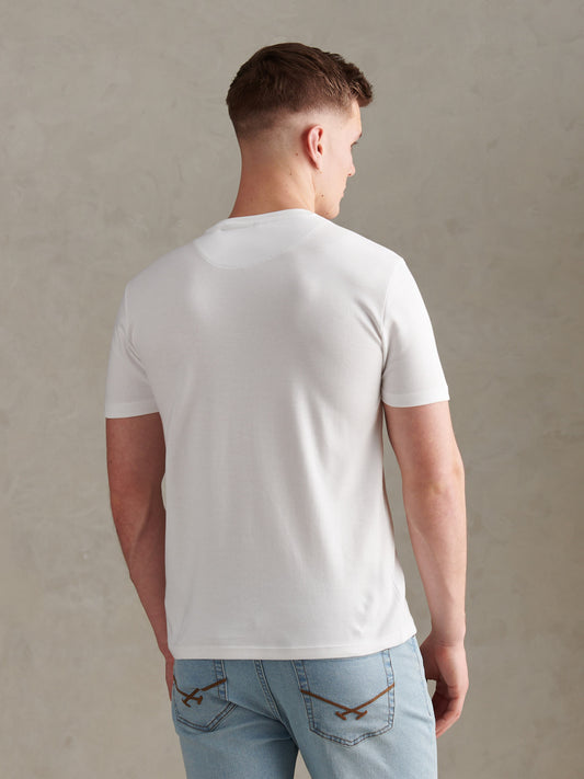 Arch Script Graphic Tshirt Bright White