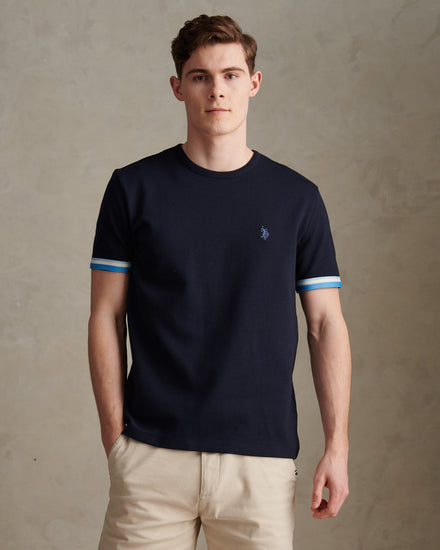 Mens Twill Taped T-Shirt Dark Sapphire Navy