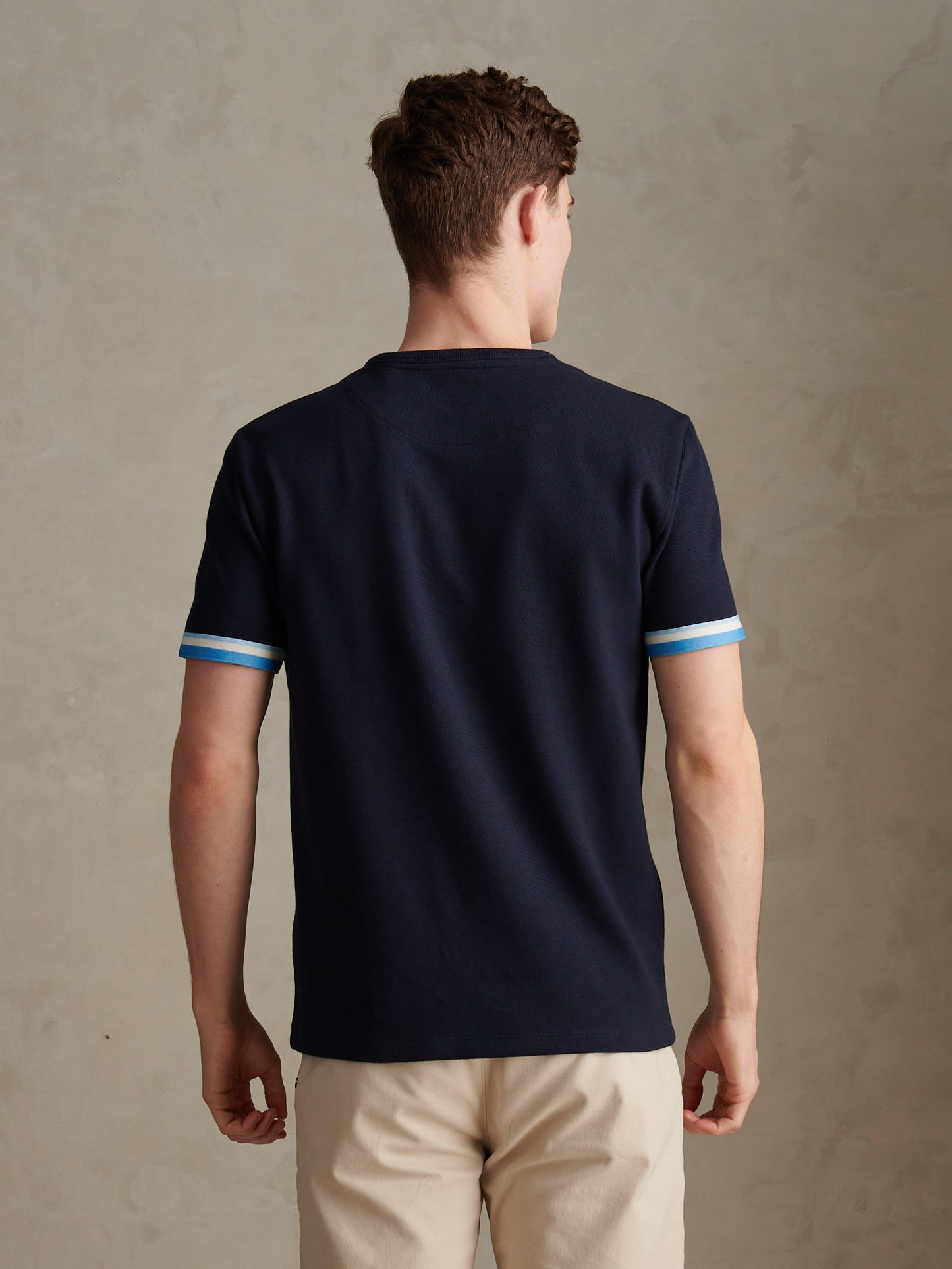 Mens Twill Taped T-Shirt Dark Sapphire Navy
