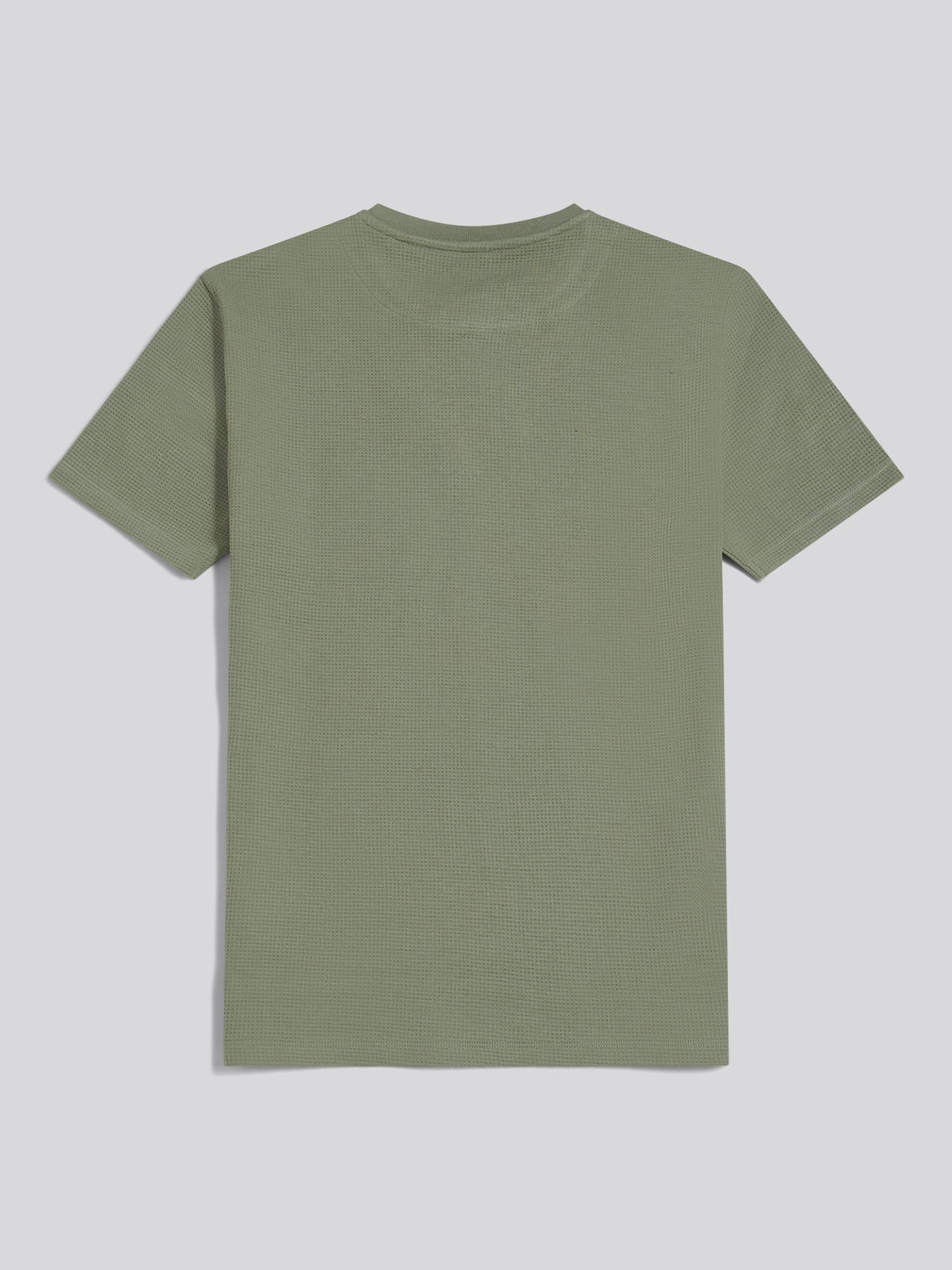 Mens Waffle Jersey T-Shirt Sea Spray