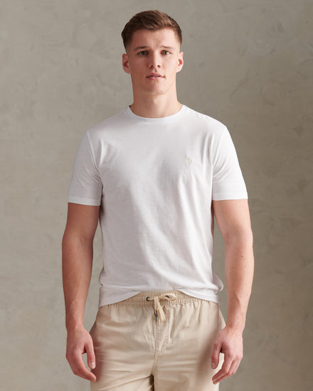 Subtle Texture DHM Tshirt Bright White