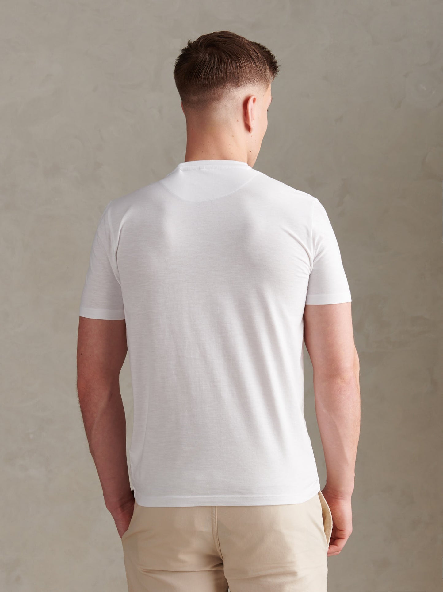 Subtle Texture DHM Tshirt Bright White