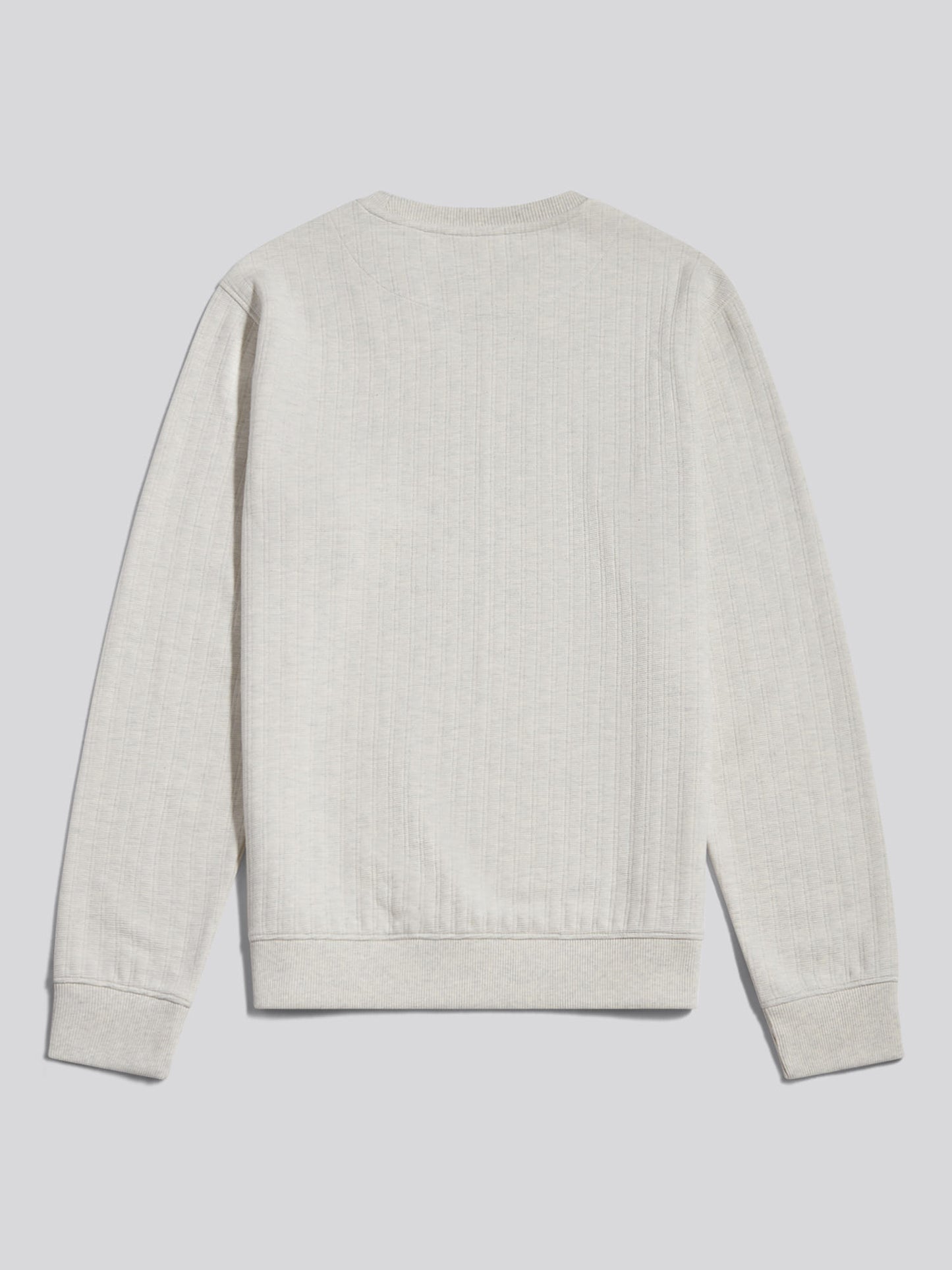 Horizontal Texture DHM Crew Light Grey Marl