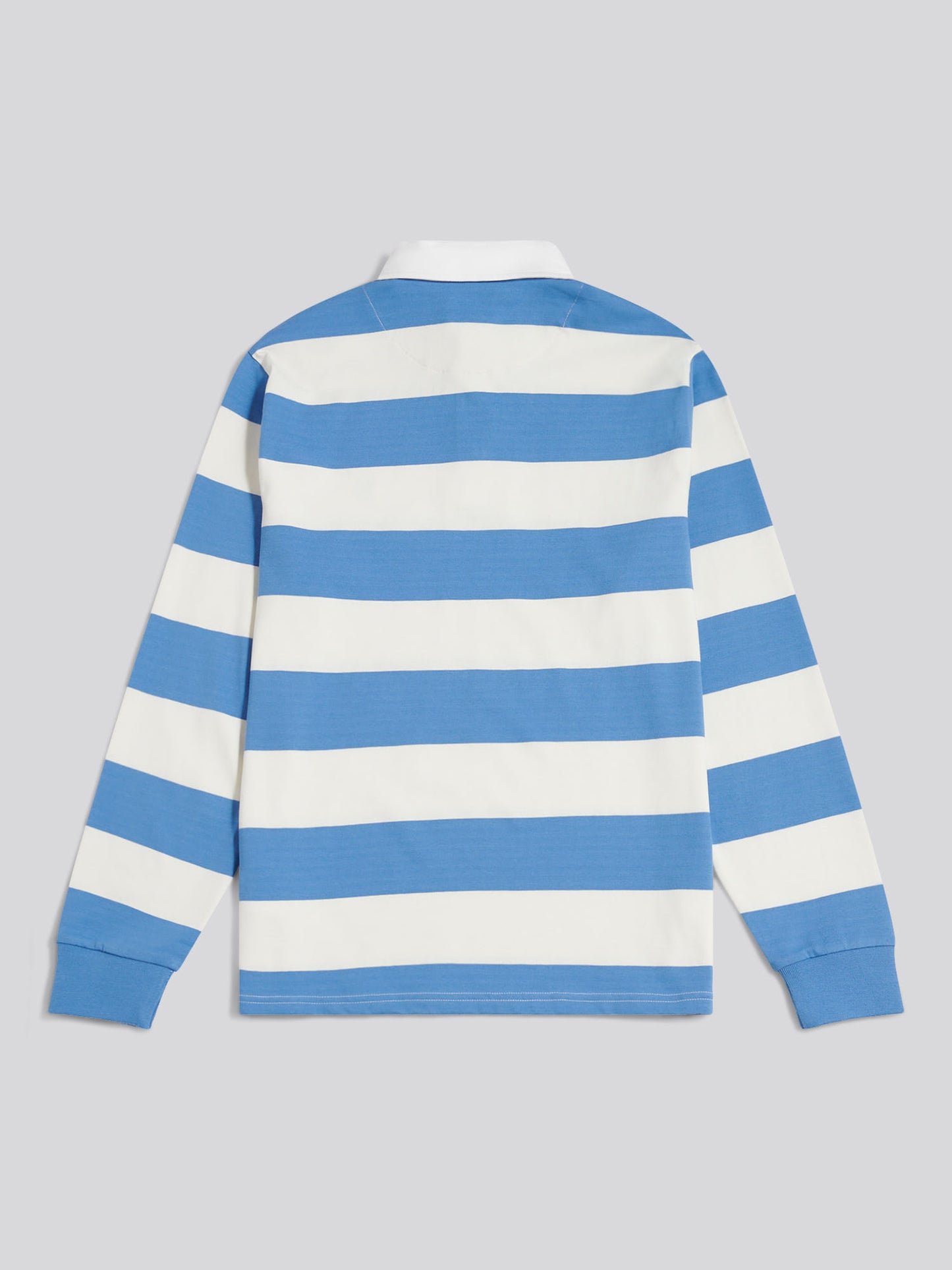 Mens Classic Stripe Rugby Shirt Whisper White