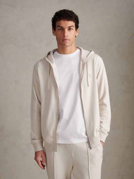 DHM Interlock Zip Hoodie Beige