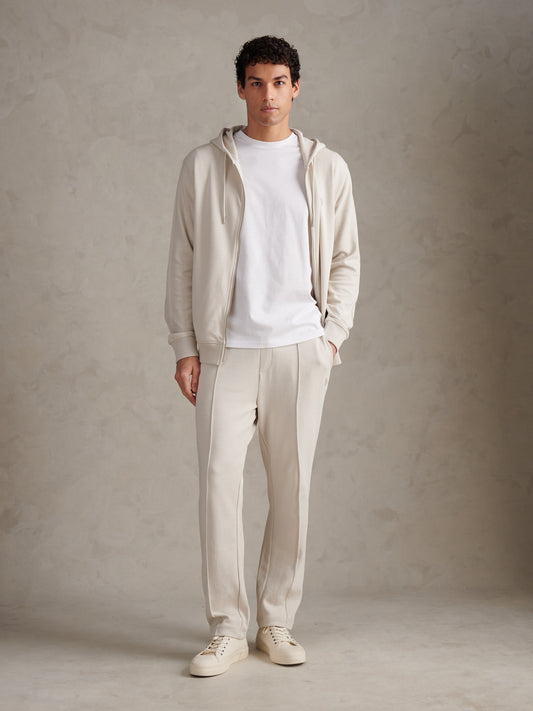 DHM Interlock Zip Hoodie Beige