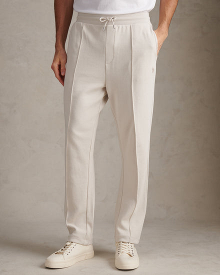 Interlock Pintuck Jogger Beige