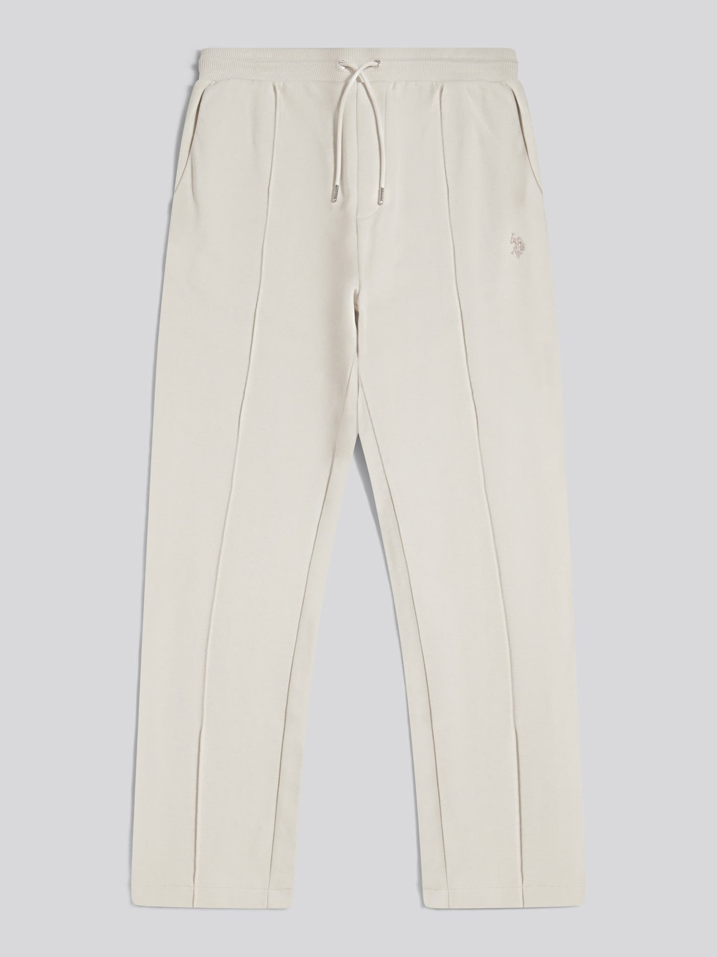 Mens Interlock Pintuck Joggers Beige