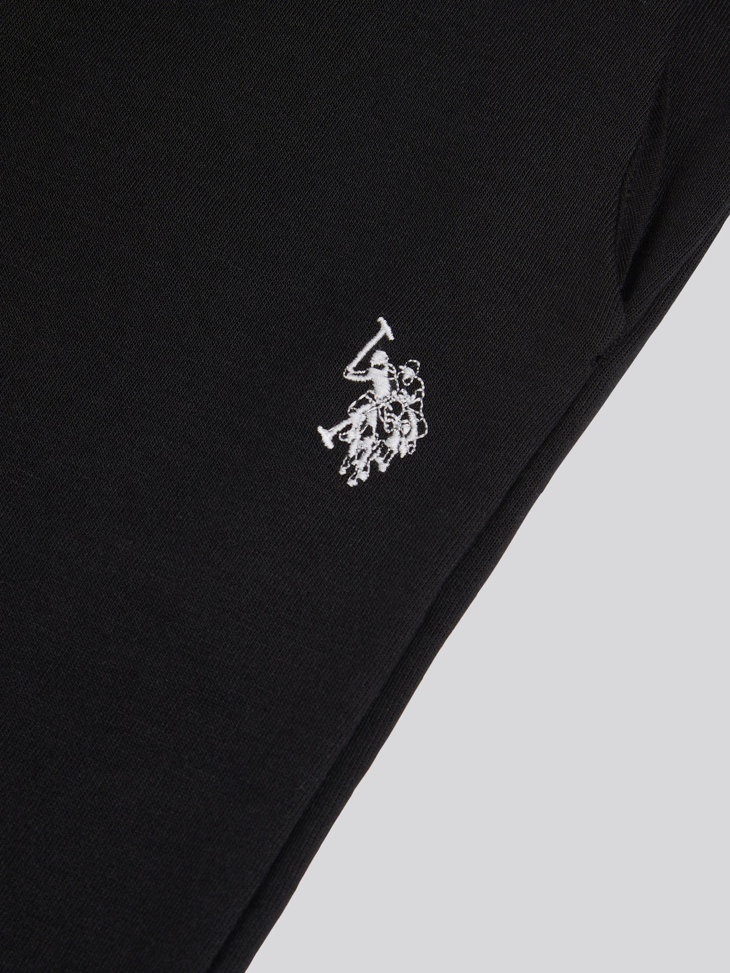 Interlock Pintuck Jogger Black Bright White DHM