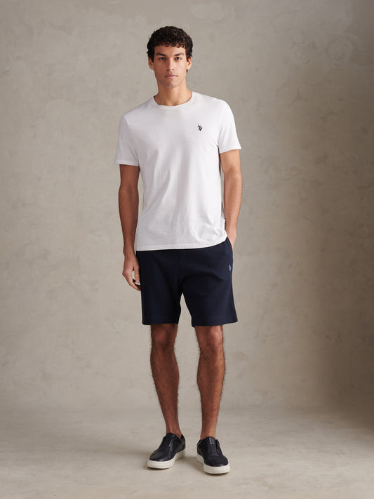 Mens Waffle Sweat Shorts Dark Sapphire Navy
