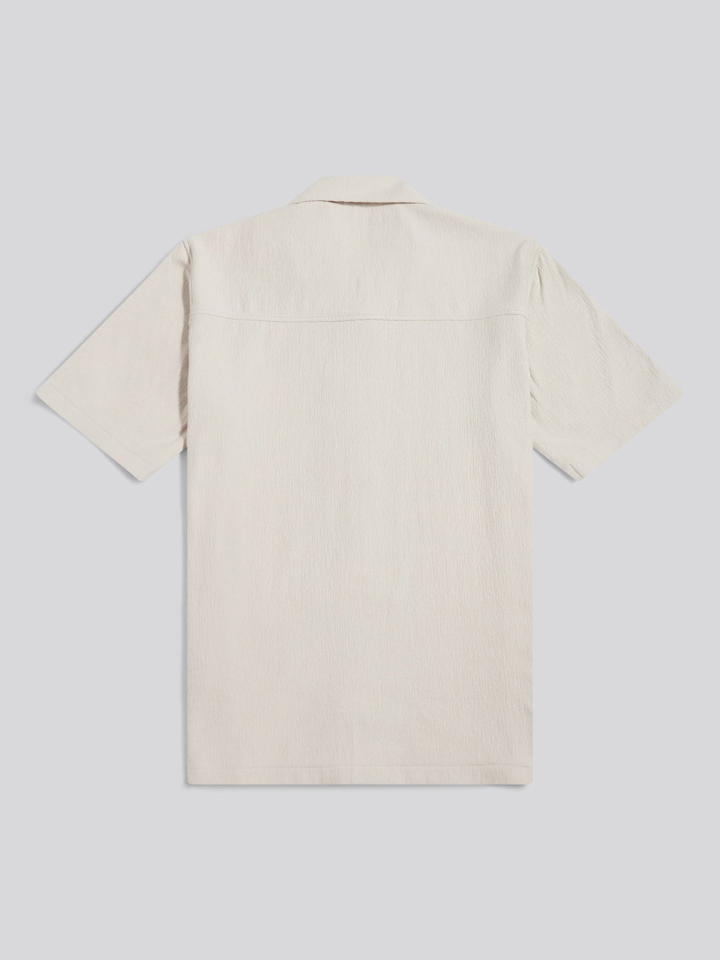 Mens Flat Pile Terry Revere Shirt Beige