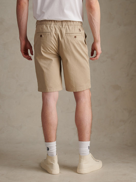 Mens Comfort Waist Classic Chino Shorts Trench Coat