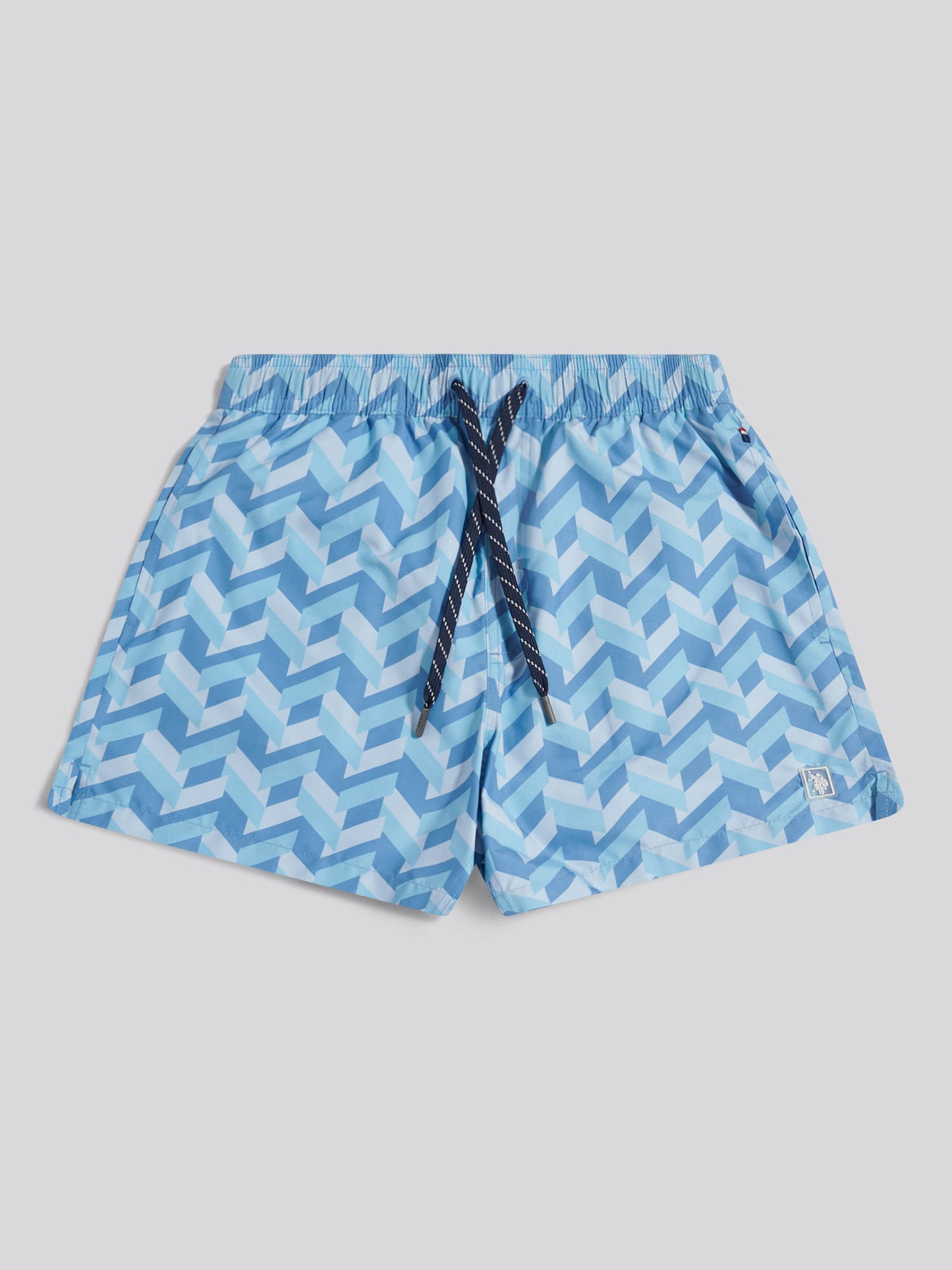 Mens Geo Tile Swim Shorts Riviera