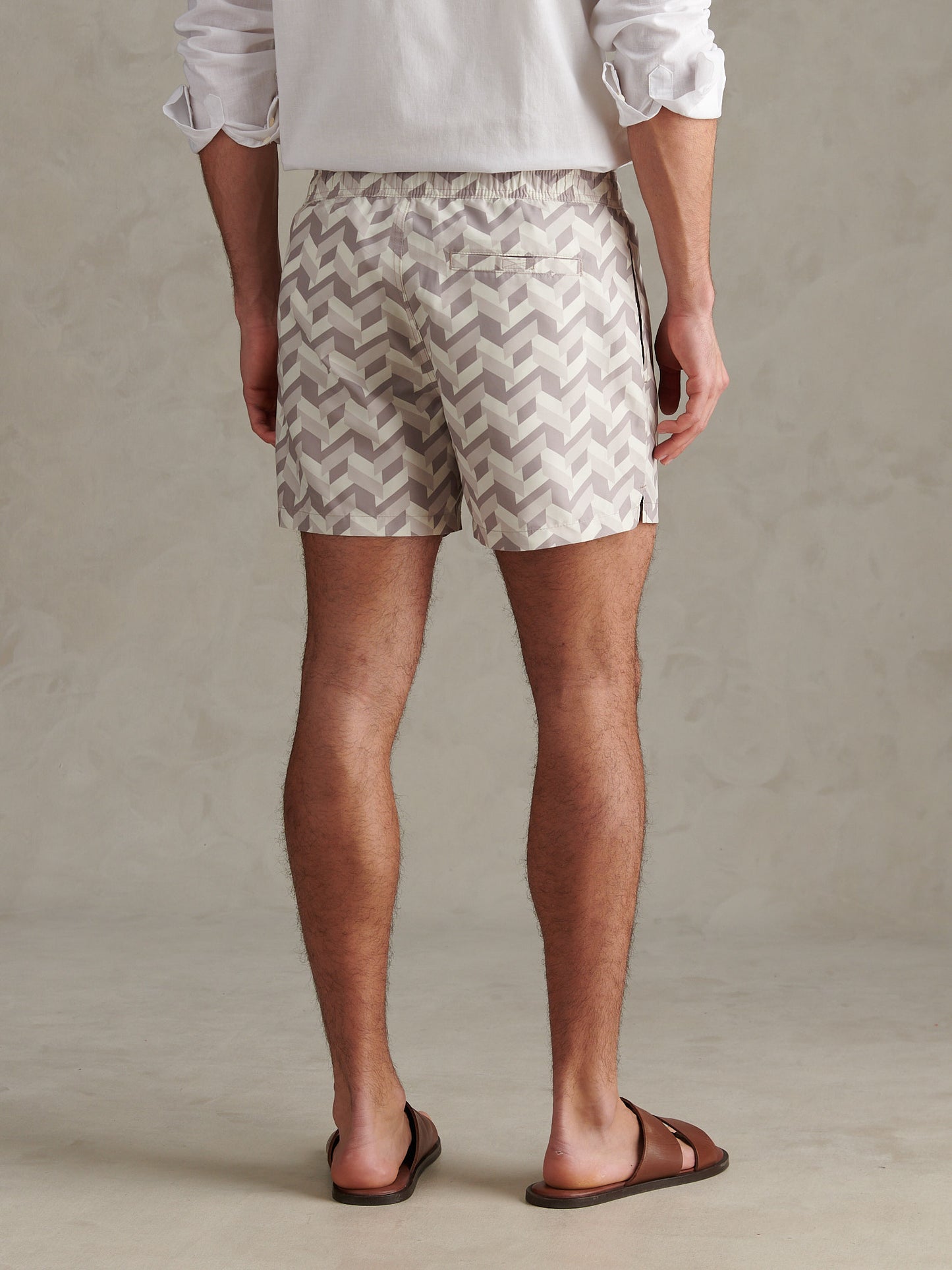 Mens Geo Tile Swim Shorts Atmosphere