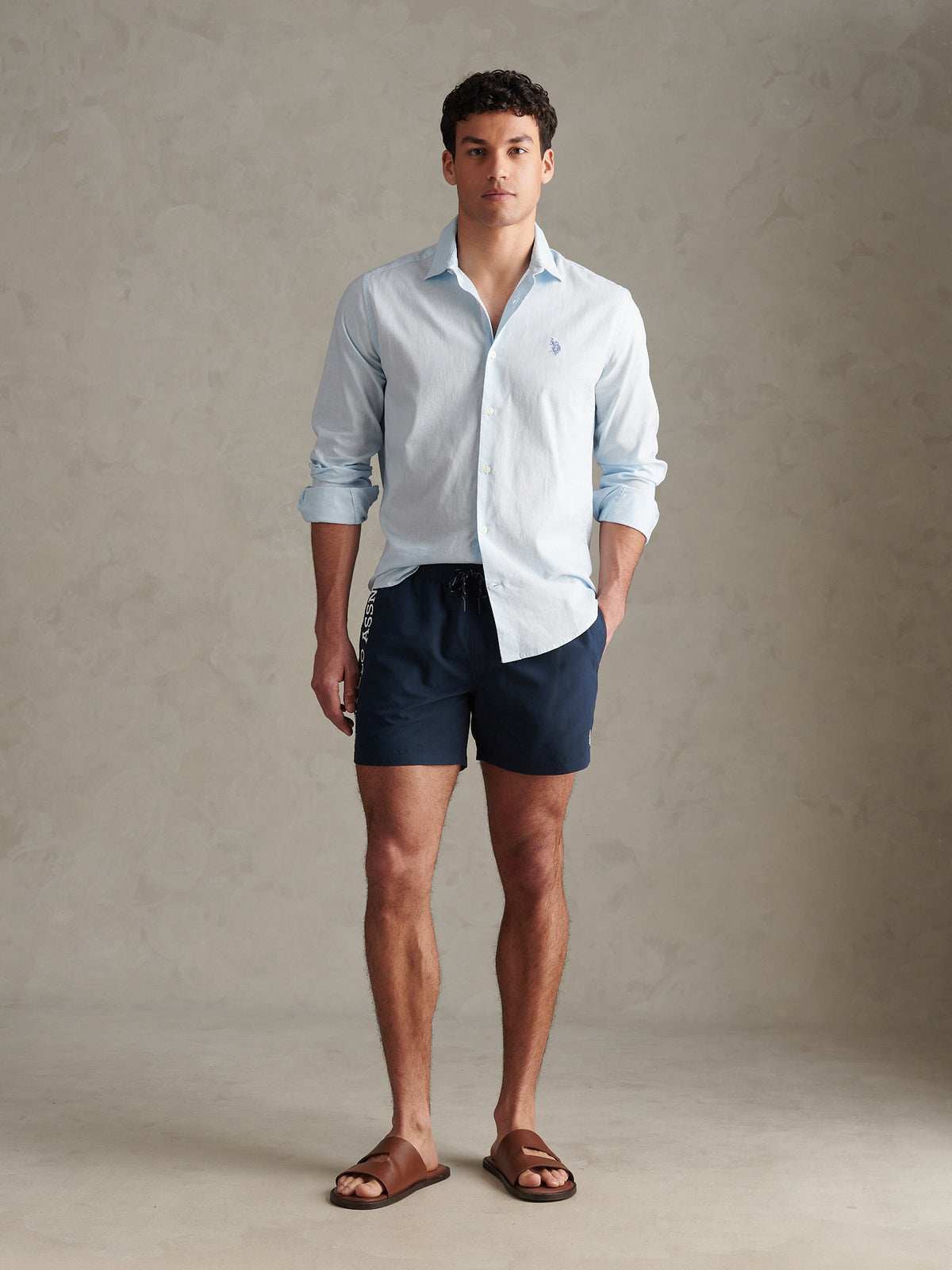 Mens Classic Swim Shorts Dark Sapphire Navy