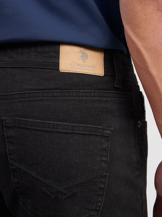 Proste dopasowanie jean czarne mycie