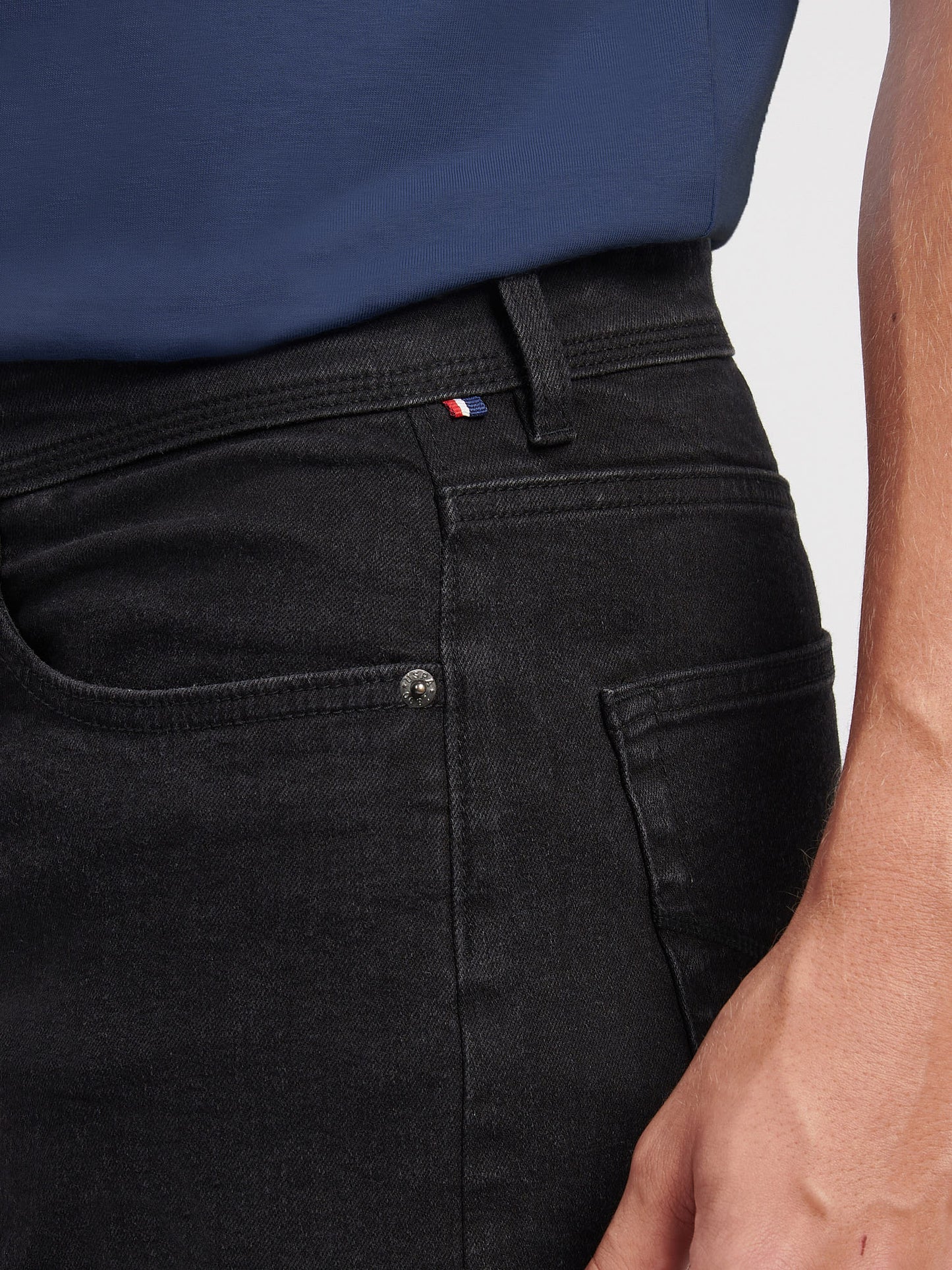 Proste dopasowanie jean czarne mycie