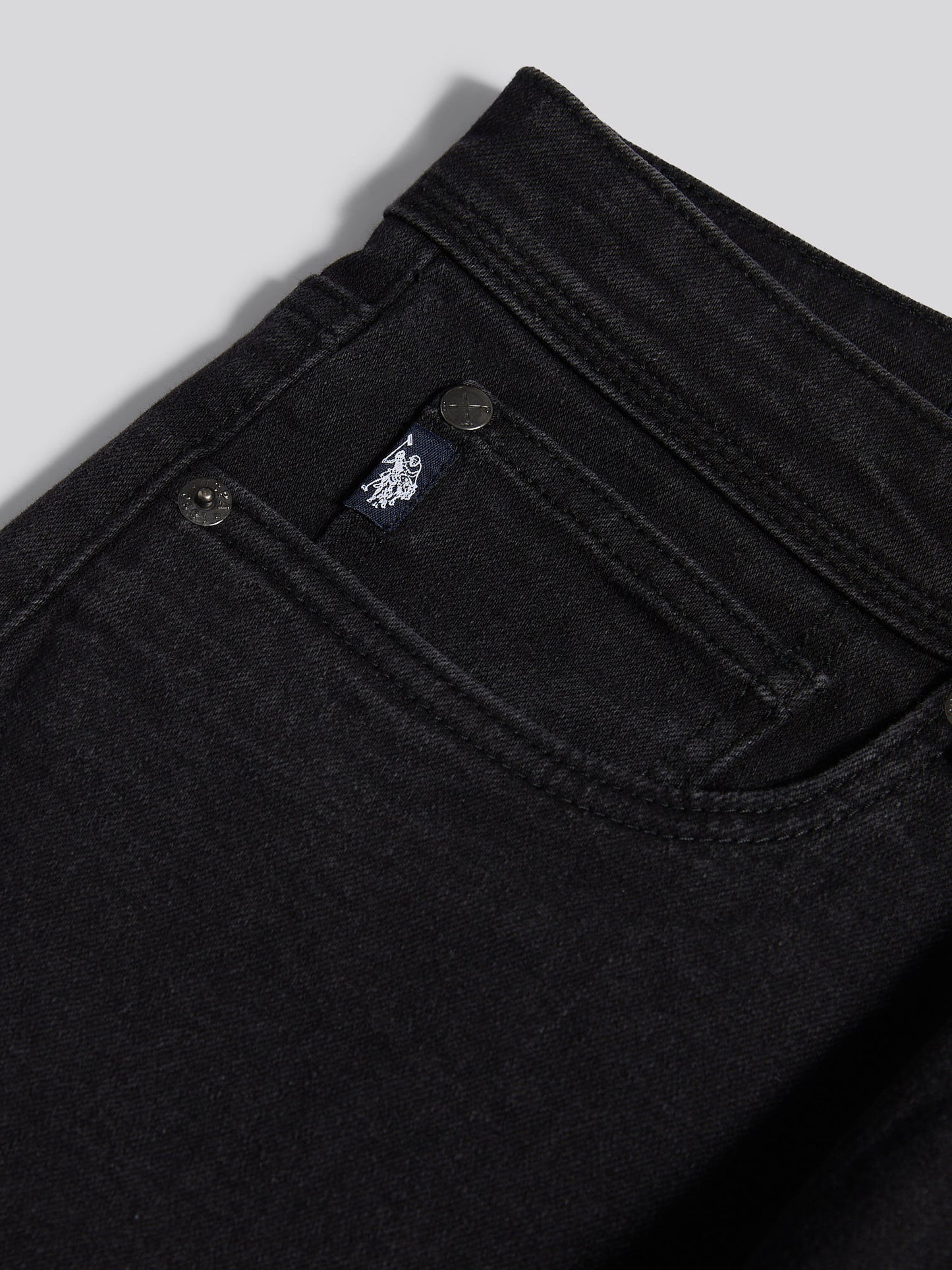 Proste dopasowanie jean czarne mycie