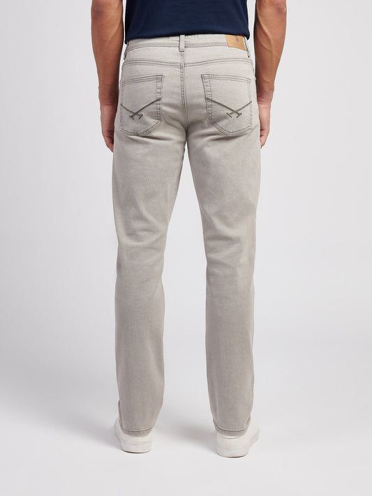 Proste dopasowanie jean ciemnoszara kamienna mycie