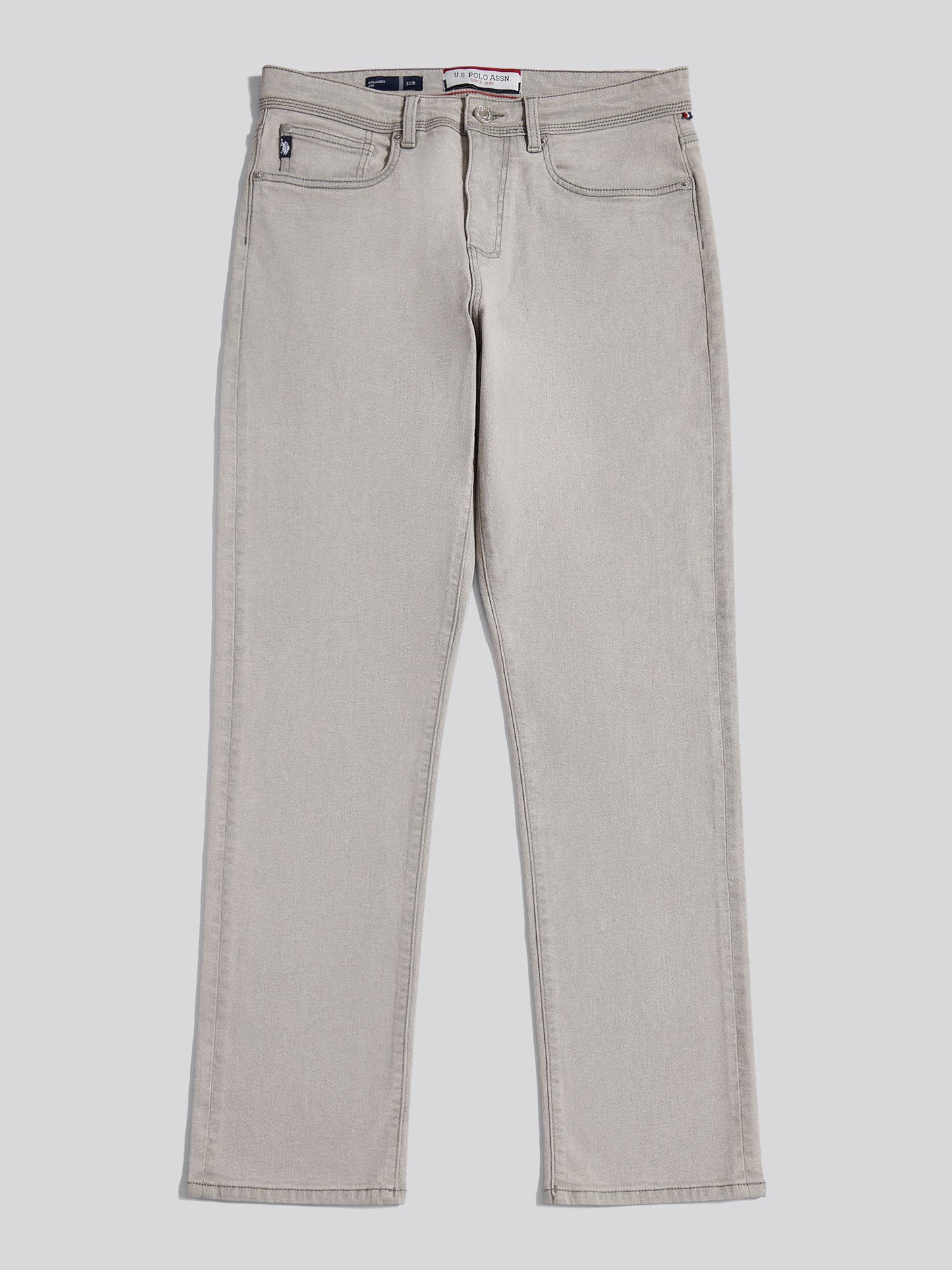 Proste dopasowanie jean ciemnoszara kamienna mycie