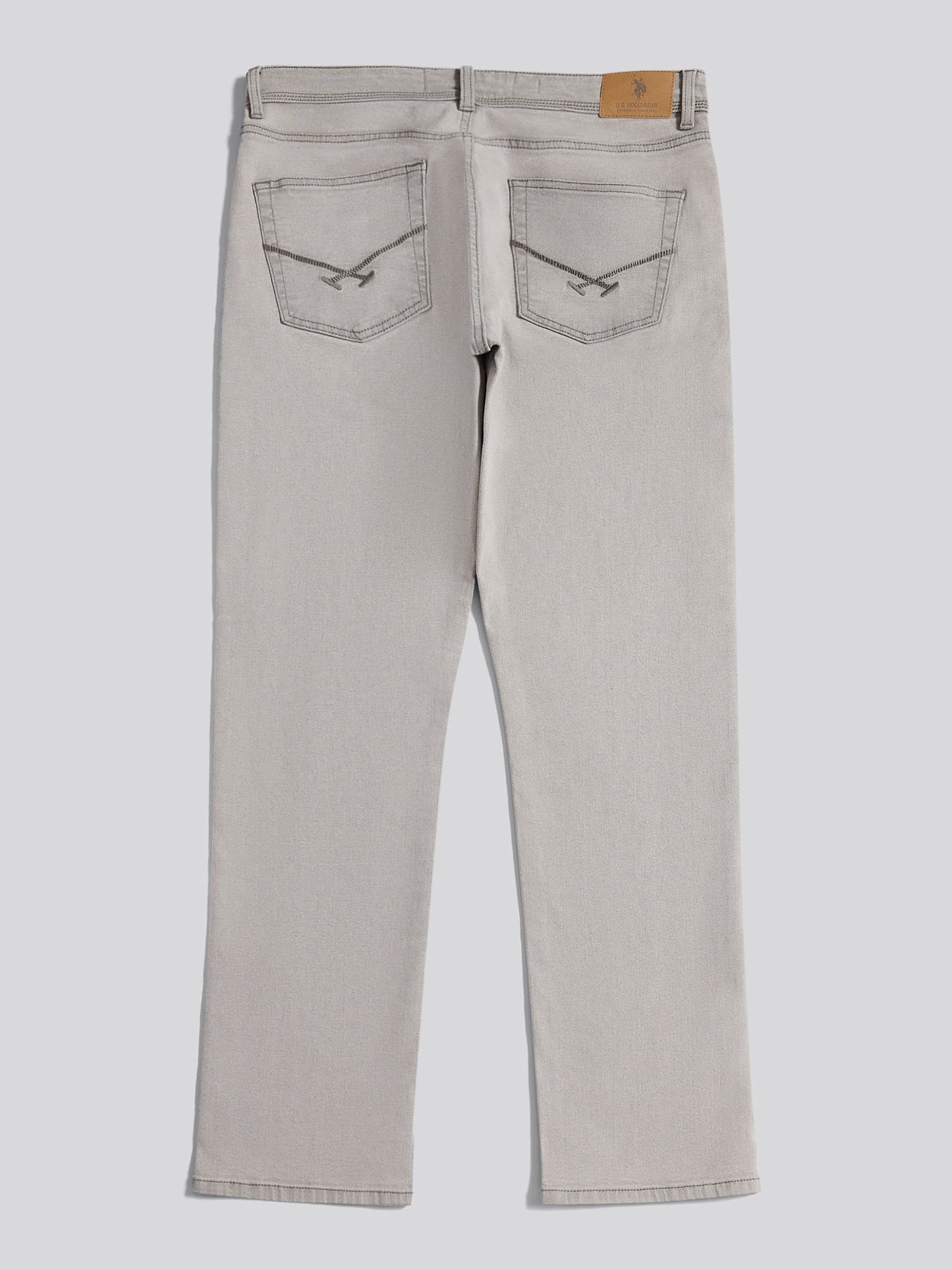 Proste dopasowanie jean ciemnoszara kamienna mycie