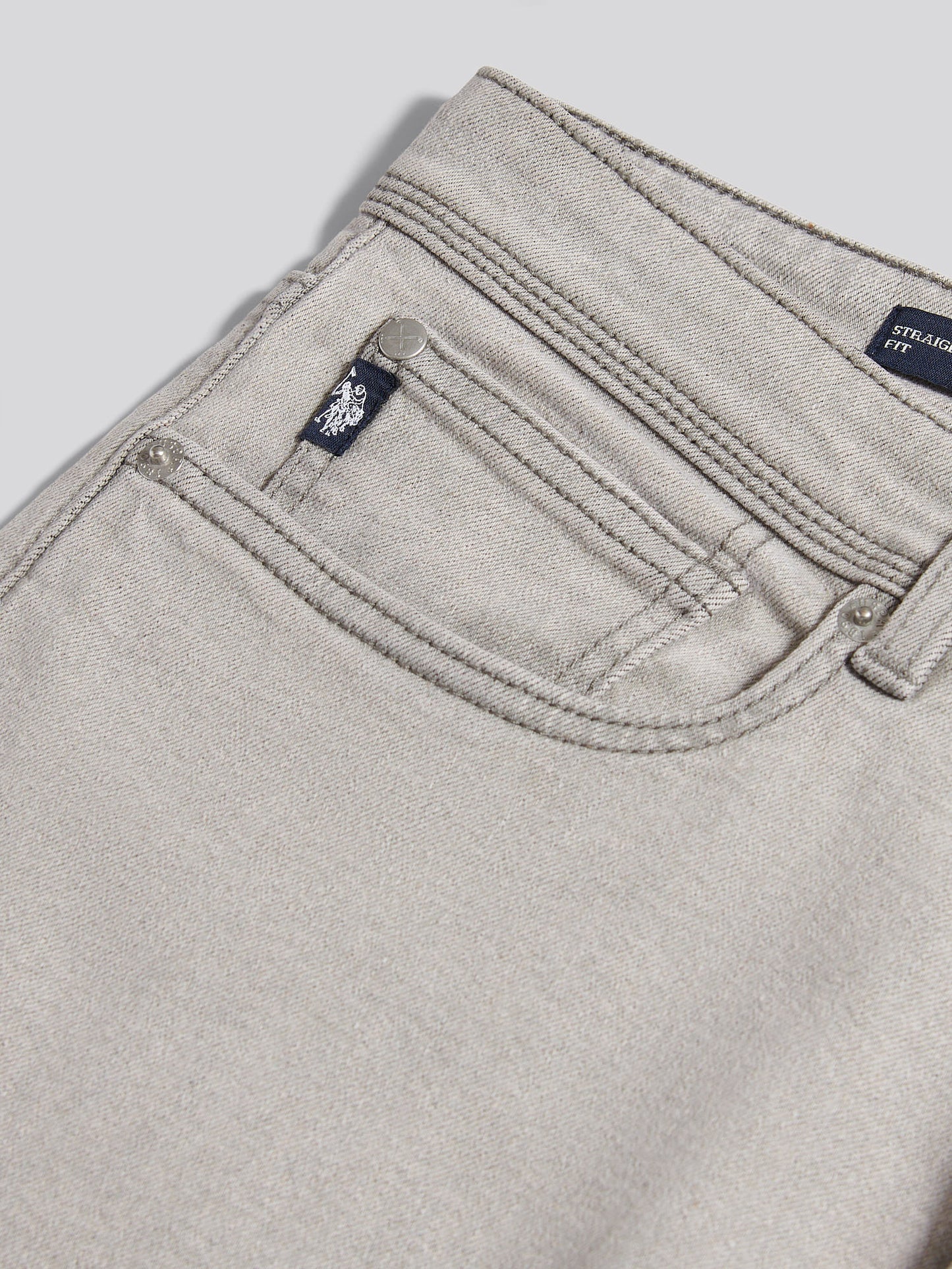 Proste dopasowanie jean ciemnoszara kamienna mycie