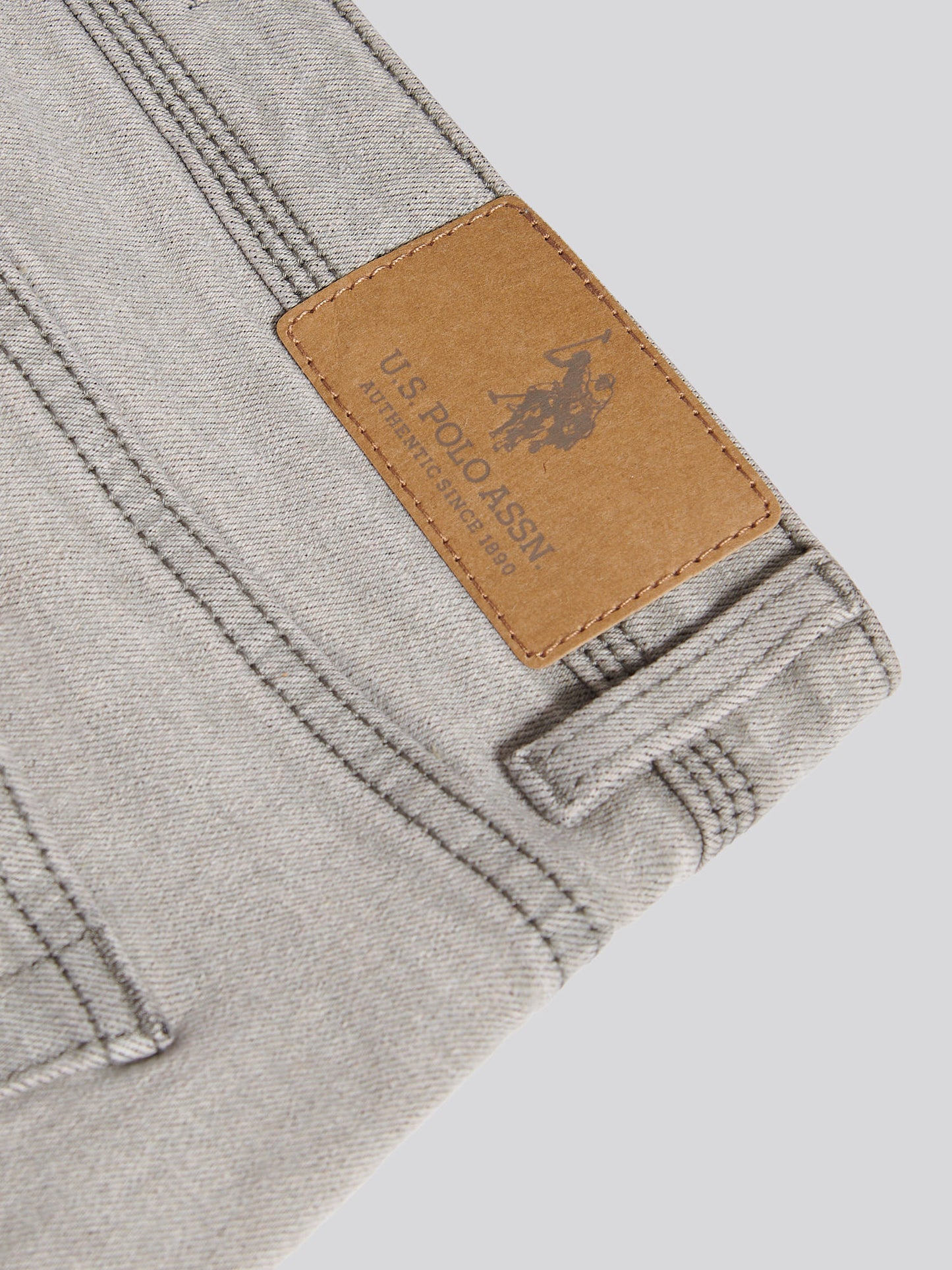 Proste dopasowanie jean ciemnoszara kamienna mycie