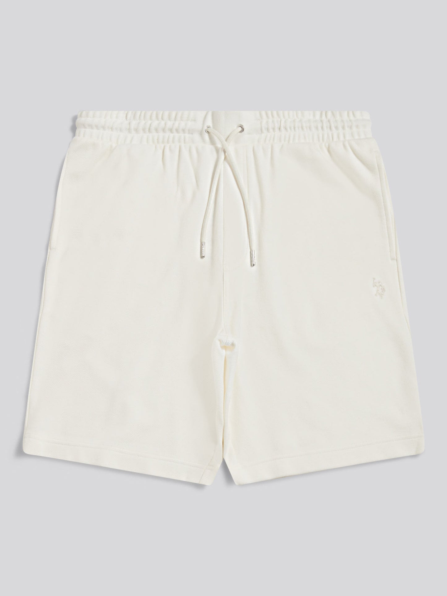 Mens Twill Texture Jersey Short Whisper White