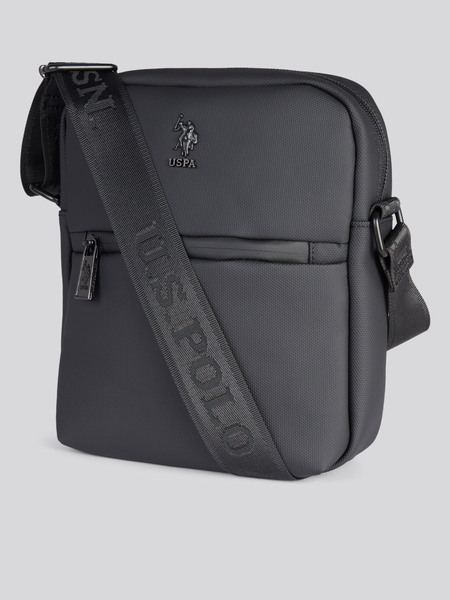 Czarna poliestrowa strzała Crossbody