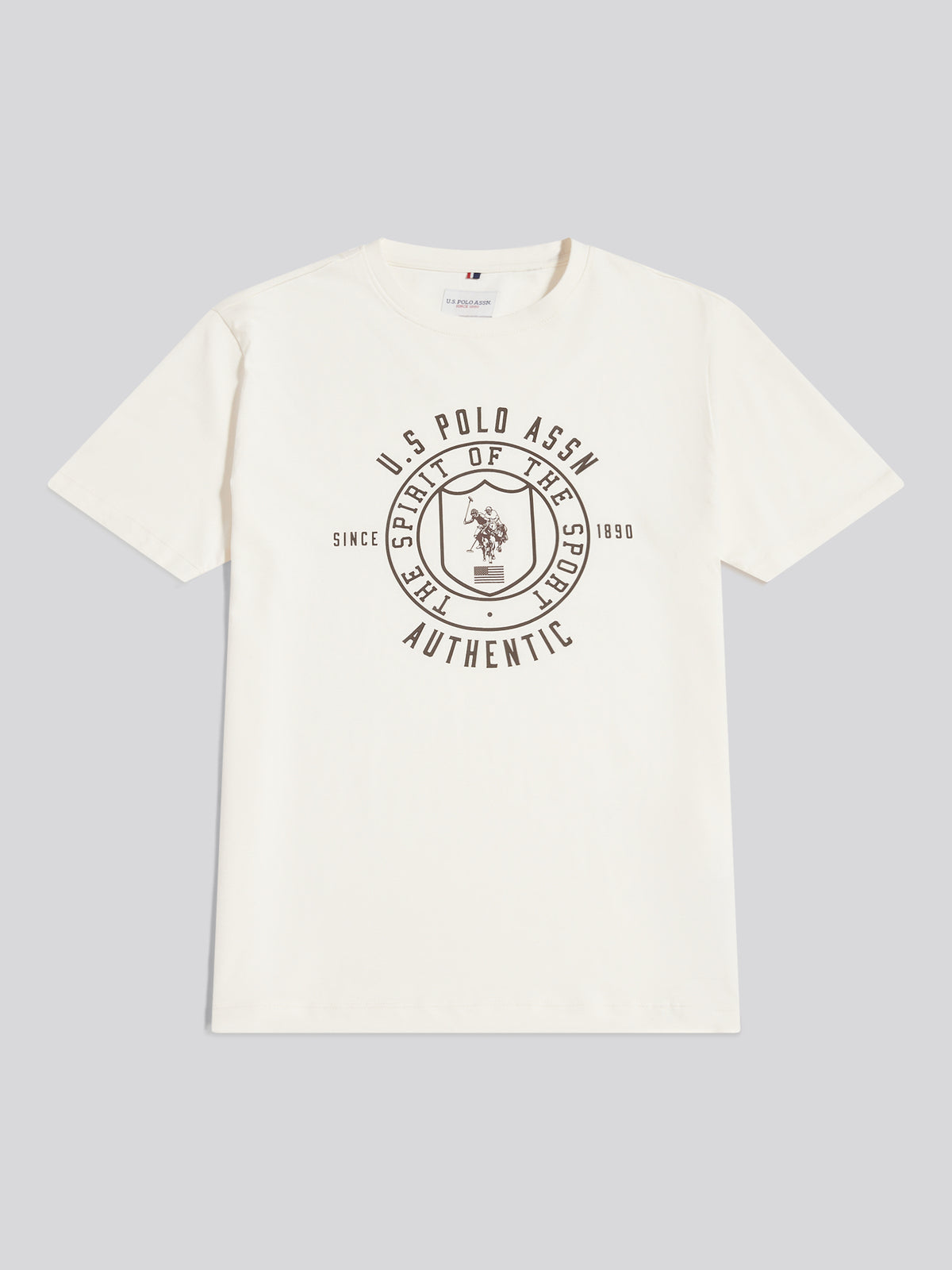Mens Spirit of Sport Graphic T-Shirt Whisper White