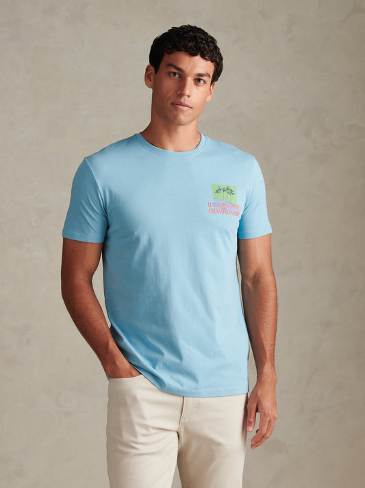 USPA Palm Beach T-Shirt Air Blue