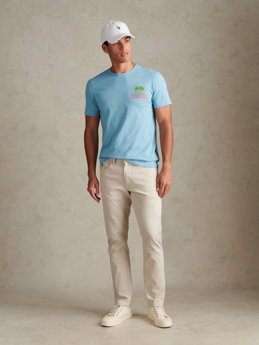 USPA Palm Beach T-Shirt Air Blue