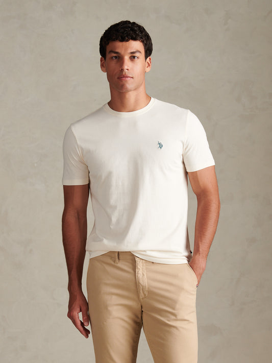 USPA Open Polo T-Shirt Whisper White