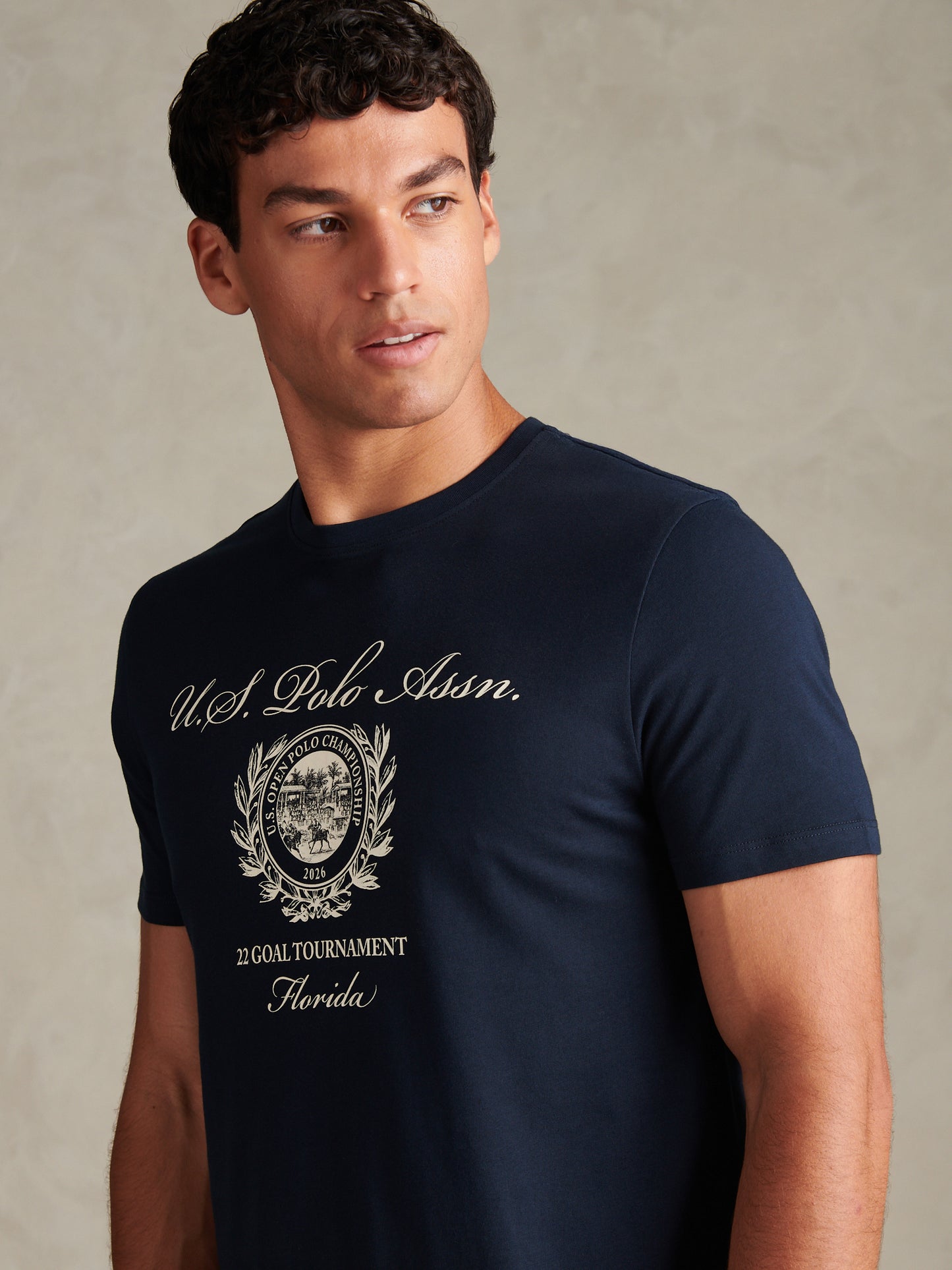 USPA Collegiate Goal T-shirt Dark Sapphire Navy