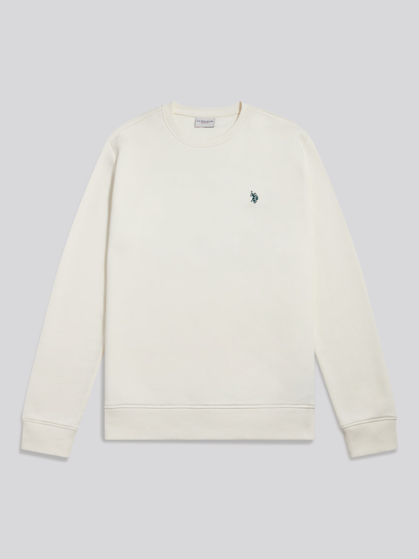 USPA Open Polo Crew sweat Whisper White