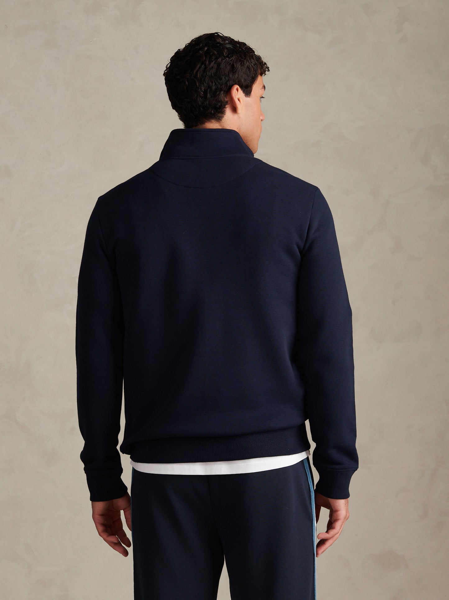 USPA Collegiate Goal 1/4 Zip Sweat Dark Sapphire Navy