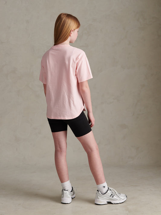 Dziewczęce wydruku koszulka i koszulka Jersey Short Set w Crystal Rose