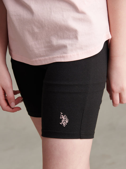 Dziewczęce wydruku koszulka i koszulka Jersey Short Set w Crystal Rose