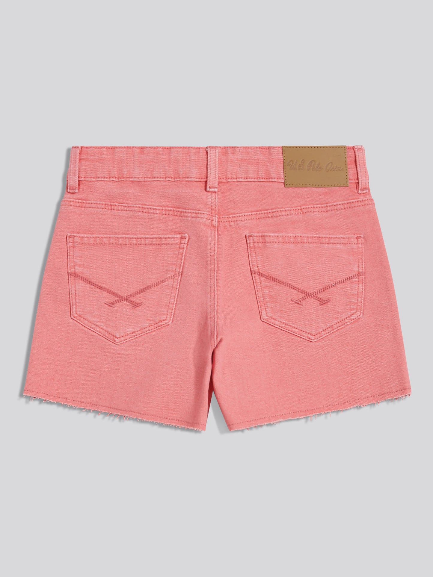 USPA Pleat Detail Denim Shorts Bubblegum
