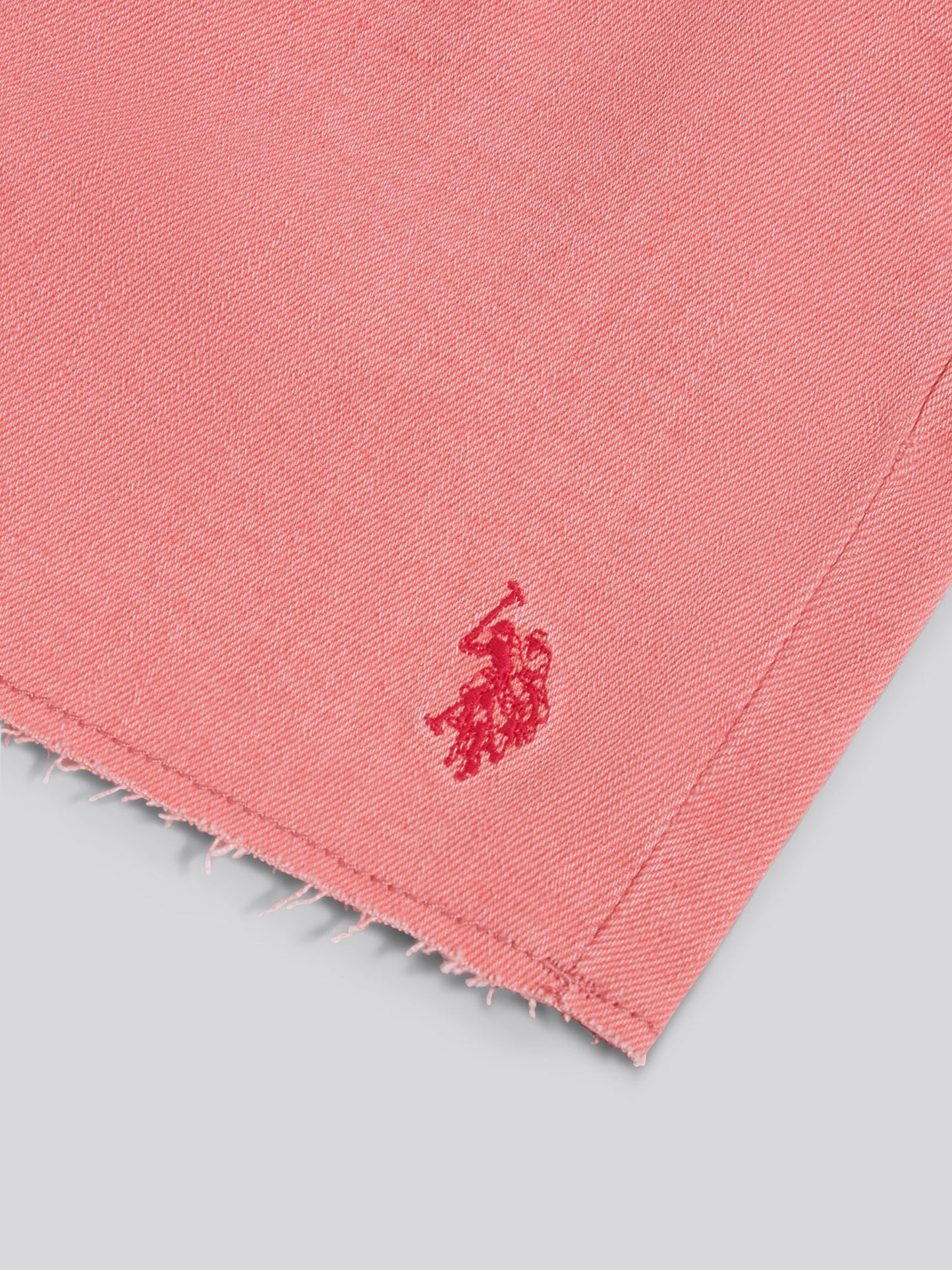 USPA Pleat Detail Denim Shorts Bubblegum